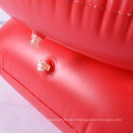 Chaise de canapé simple gonflable de couleur rouge